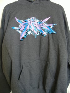 Image of astek silk screen hoody grey