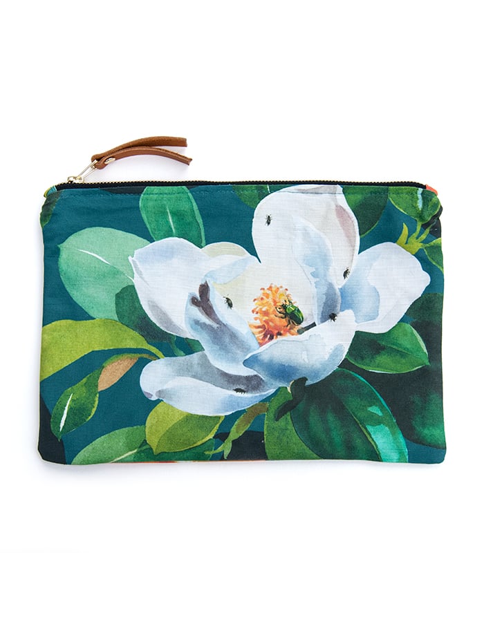 Image of Magnolia Grandiflora Canvas Pouch #1