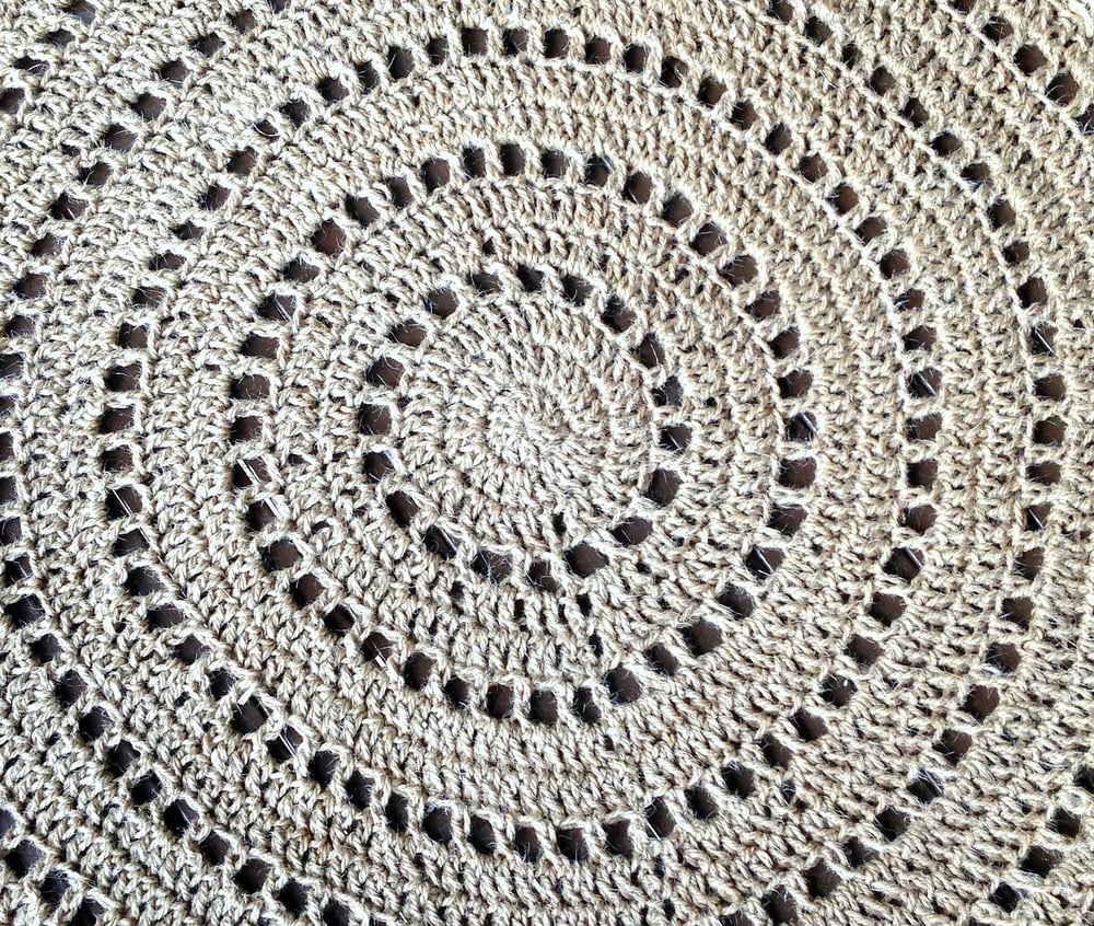 Image of Jute Crocheted Rug