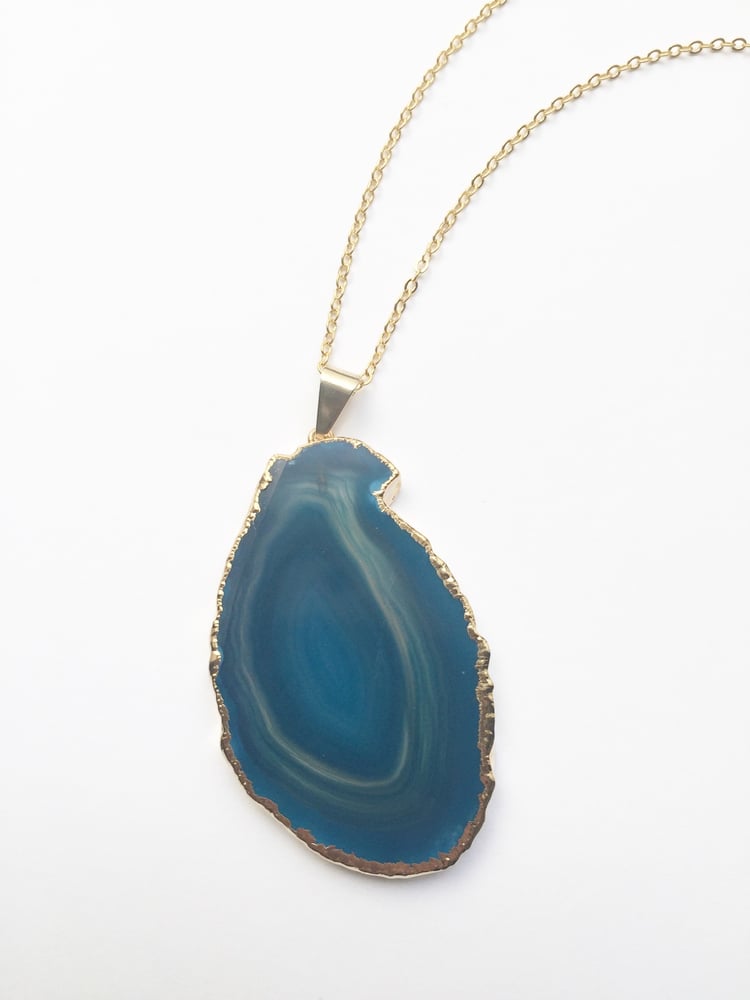 Image of Agate Slice Necklace