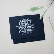 Image of Black and silver holiday card