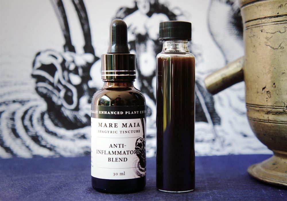 Image of ANTI-INFLAMMATORY BLEND spagyric tincture - alchemically enhanced plant extraction