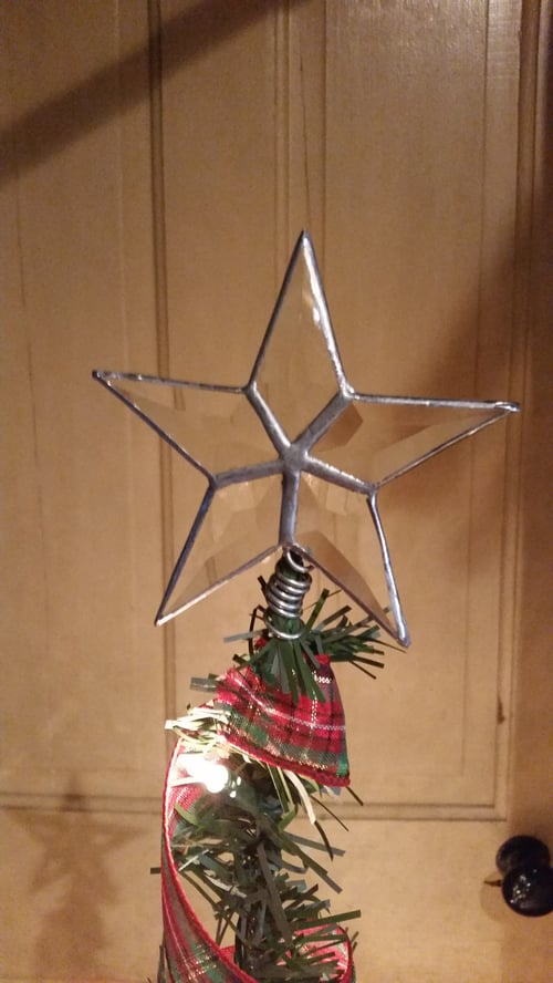 Image of Small Beveled Star-stained glass