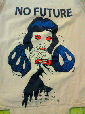 Image of No Future Snow White bondage shirt