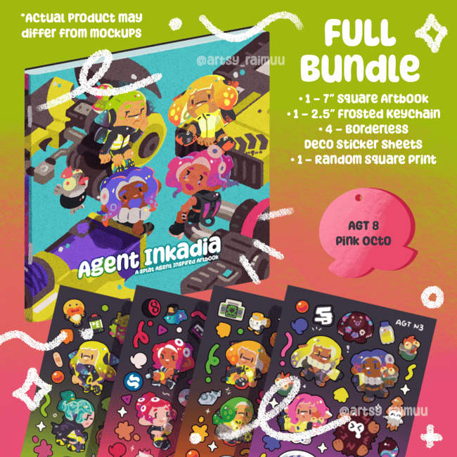  🍋 AGENT INKADIA Cephaloparade ~ ARTBOOK + MERCH FULL BUNDLE 