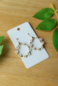 Image 2 of Brass Daisy Earrings 