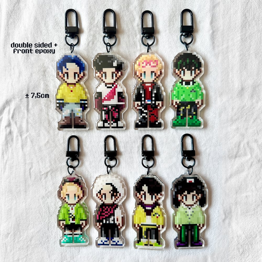 Image of pixel Stray Kids keychains