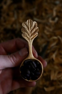 Image 3 of Oak leaf Handle Coffee Scoop ~