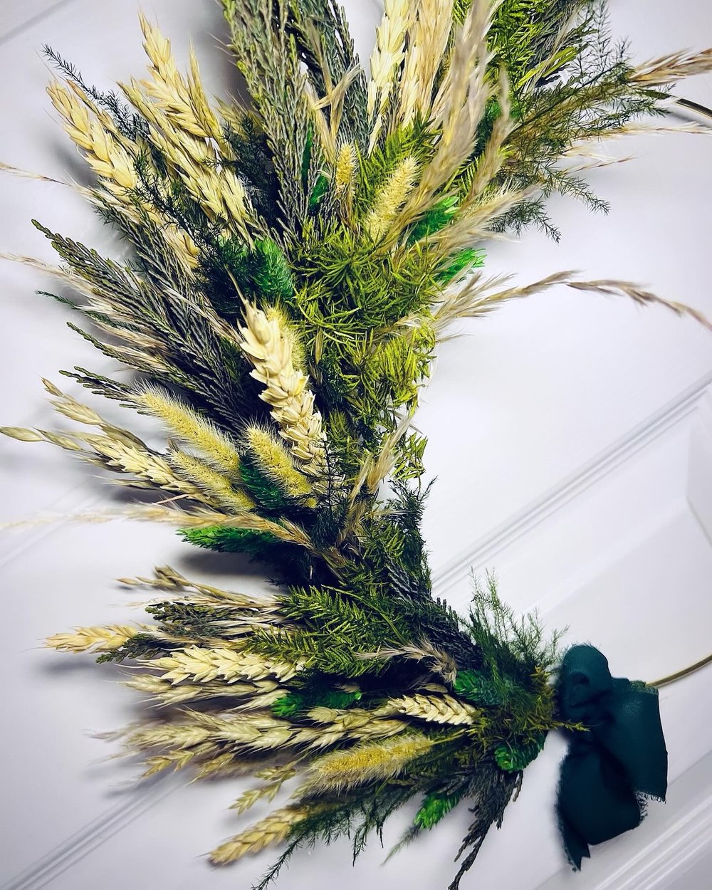 Half Moon Flower Hoops