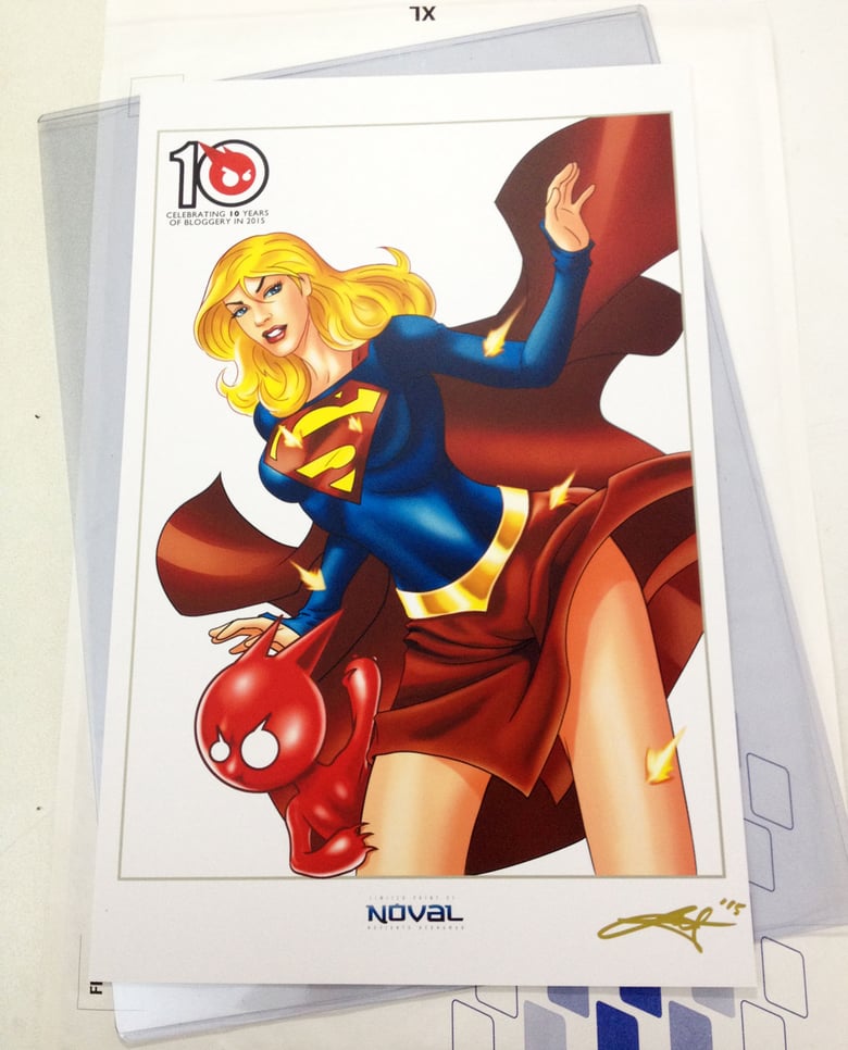 Image of TOYSREVIL-Edition Supergirl Print by Noval N. Hernawan