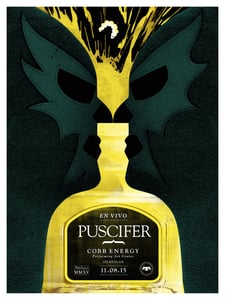 Image of Puscifer poster (Variant) Atlanta GA. 11/08/15