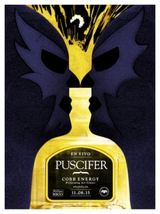 Image of Puscifer poster Atlanta GA. 11/08/15