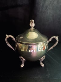 Image 3 of Service à café en métal argent, étamé, début du XXème siècle. 