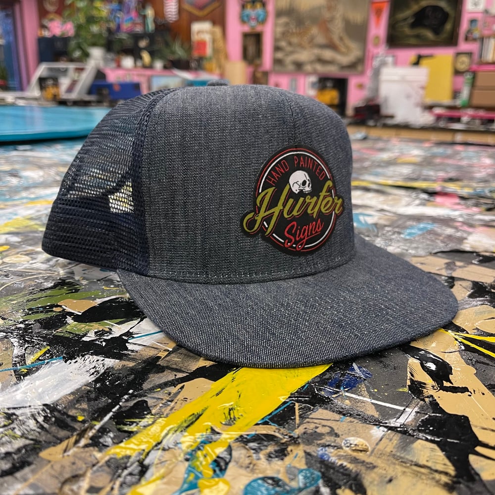 Hurfer Logo- Black Twill Hat