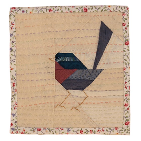 Image of Quilted Bird Wall Hanging - 3