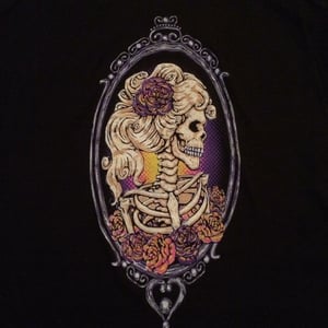Image of "Skeleton Cameo" T-Shirt in Black
