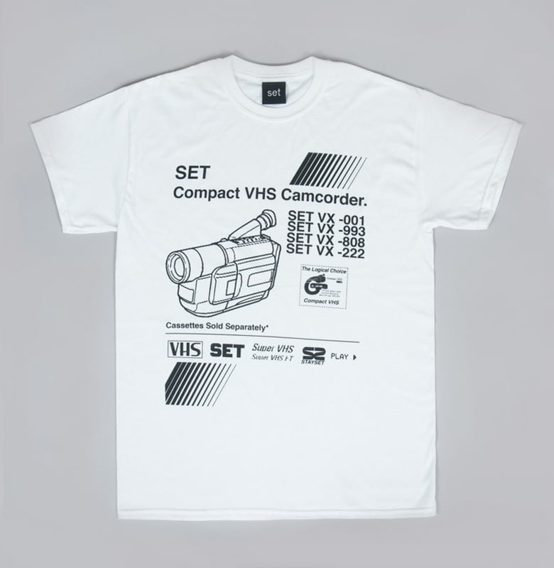 Image of SET VHS TSHIRT (WHITE)