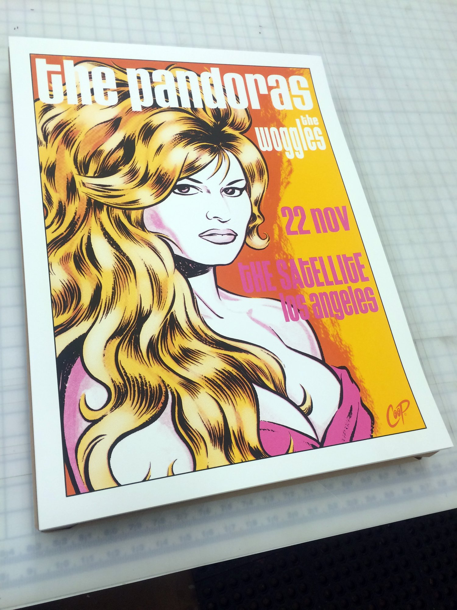 Image of PANDORAS/WOGGLES at the Satellite - silkscreen print