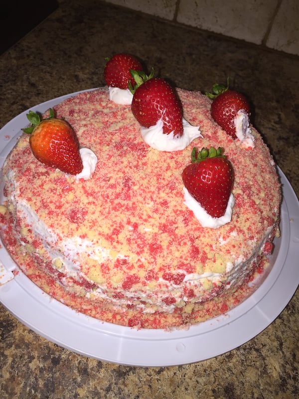 Image of 3 Layer Strawberry Shortcake (Middle Layer Cheesecake)