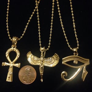 Image of Ankh / angel / eye of Horus 3 piece set