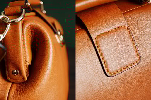 Image of Custom Handmade Vegetable Tanned Leather Satchel Bag, Doctor Bag, Messenger Shoulder Bag D015