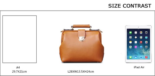 Image of Custom Handmade Vegetable Tanned Leather Satchel Bag, Doctor Bag, Messenger Shoulder Bag D015