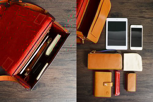 Image of Custom Handmade Italian Vegetable Tan Brown Leather Satchel Bag, Messenger Bag, Shoulder Bag D002