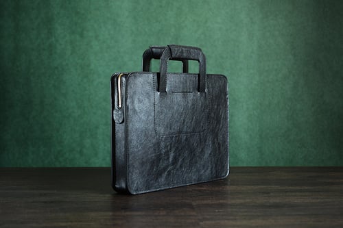 Image of Custom Handmade Italian Vegetable Tanned Leather Briefcase, Messenger Bag, Men's Handbag D001