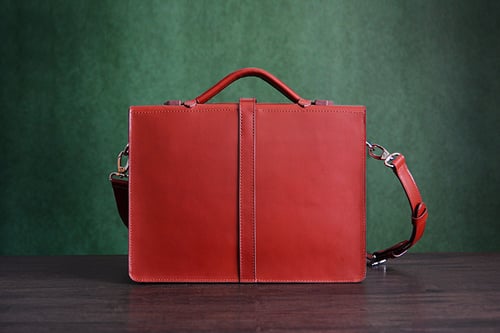 Image of Custom Handmade Genuine Leather Briefcase, Messenger Bag, Laptop Bag, Men's Handbag D012