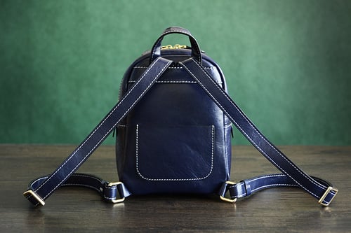 Image of Custom Handmade Vegetable Tanned Leather Backpack, Shoulder Bag, Satchel Bag D009