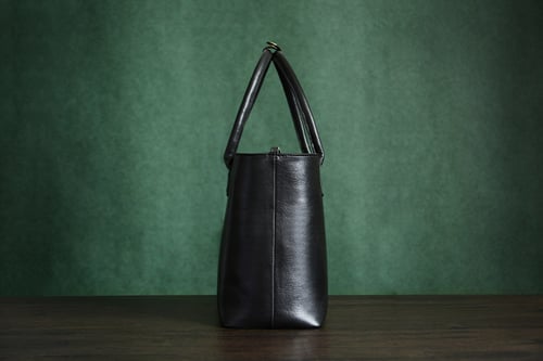 Image of Custom Handmade Italian Vegetable Tanned Leather Tote Bag, Shoulder Bag, Lady Handbag D013