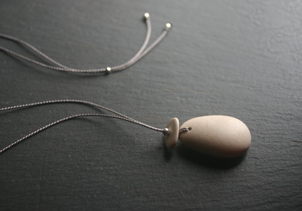Image of Smooth pebble pendants - Adriatic