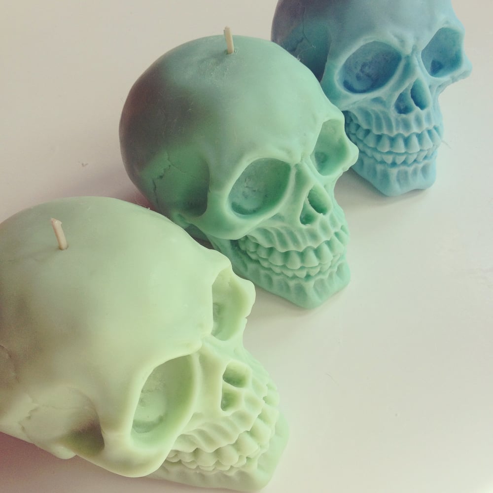 Image of Limited Edition Skull Candle Duo - Xmas Scents