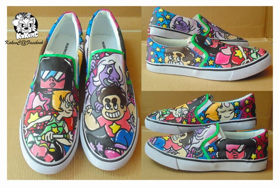 Image of Steven Universe_characters hand-painted shoes.