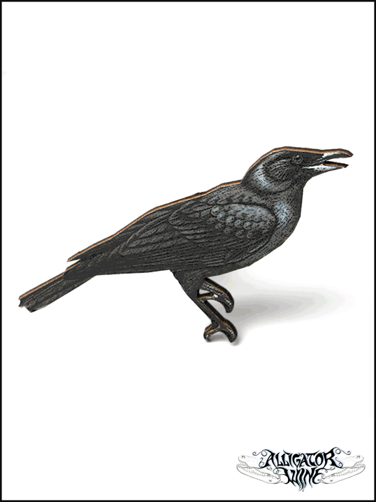 Image of ⍢ CORVUS ⍢ - Crow Brooch