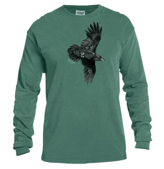 Snowy Owl dyed t-shirt / Coyote Graphics