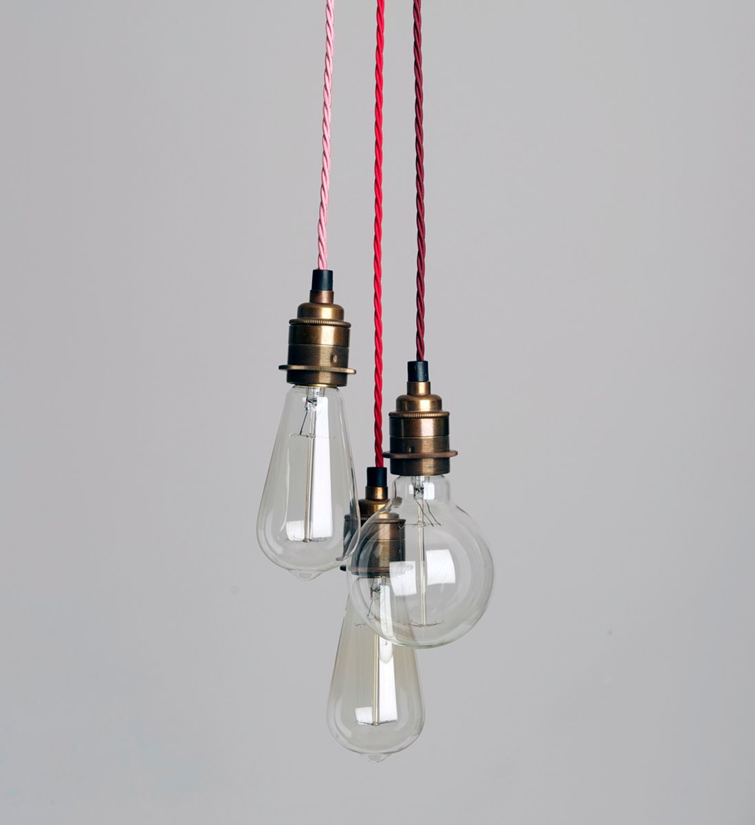 Three Strand Cluster Pendant Light / Hütte