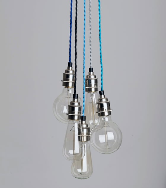 Image of Five Strand Cluster Pendant Light