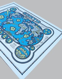 Image 2 of Earth 2377 Map Print - b/y