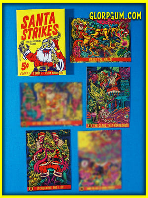 Santa Strikes Trading Card packs!