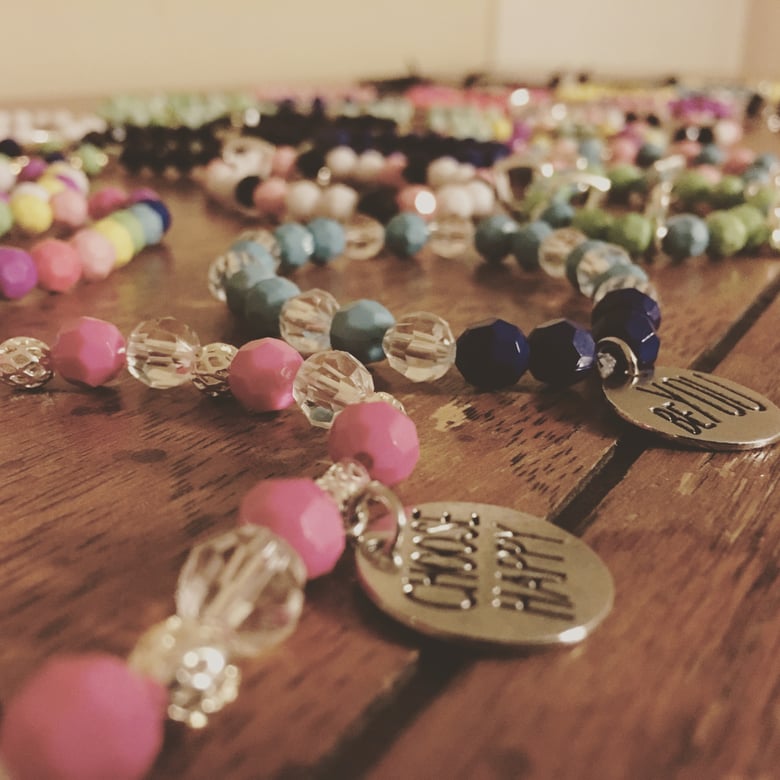 Image of Handcrafted Serenity Wrist Beads