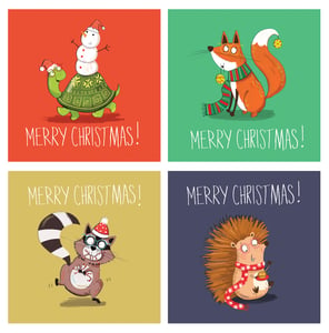 Image of Christmas Cards - pack of 4