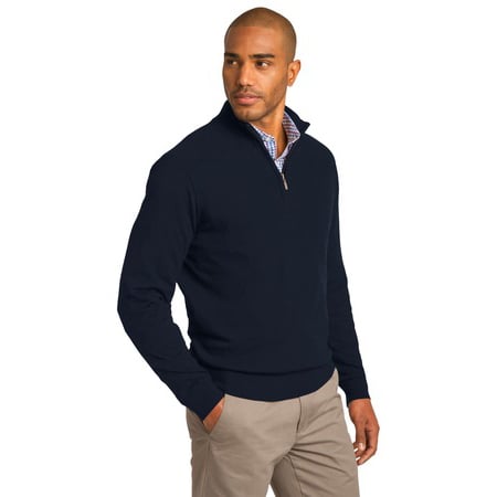 Image of Men's 1/2 Zip Sweater (SW290)