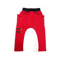 Image 3 of Red Zipper Joggers