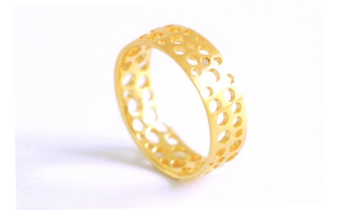 Image of Écume de mer, Ring in Fairmined gold 18k