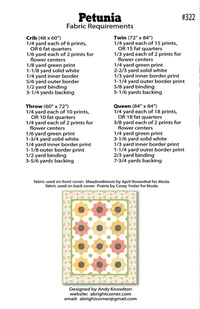 Image 2 of Petunia Quilt Pattern - PDF Version