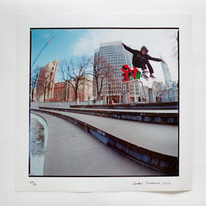 Image of ishod wair - frontside pop-shuv - 12" x 12" print