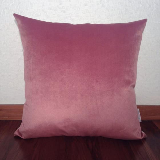 Image of "Frenchy" Pink Velvet Cushion Cover