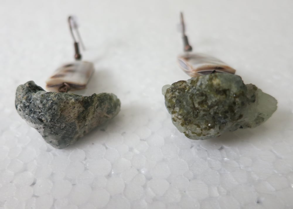 Image of Prehnite Rock Earrings