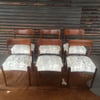 TH Brown Spade Back Dining Chairs Set of 6